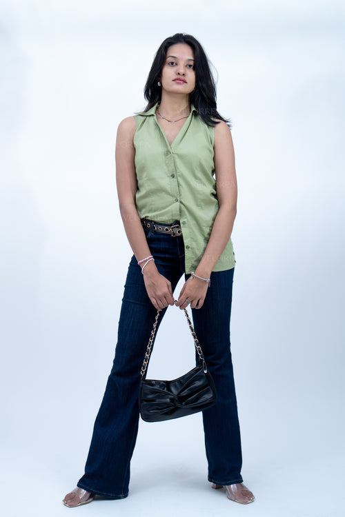 Velorrea Not So Basic pista green shirt