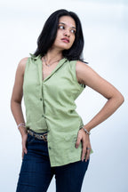 Velorrea Not So Basic pista green shirt