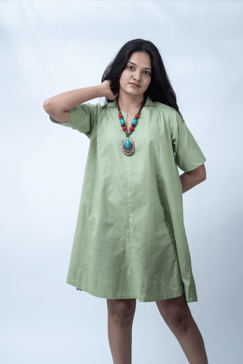Velorrea Nia pista green dress