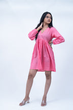 Velorrea Mila peach dress