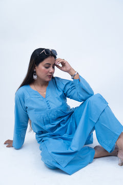 Velorrea Cotton Muse blue set