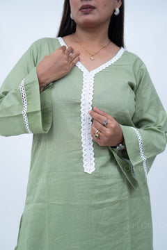 Velorrea Inaya pista green co-ord set