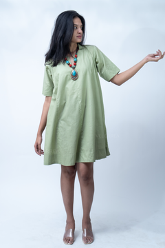 Velorrea Nia pista green dress