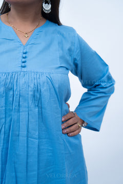 Velorrea Cotton Muse blue set