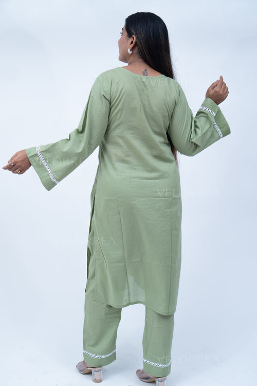 Velorrea Inaya pista green co-ord set