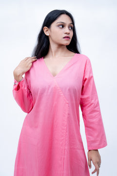 Velorrea Evara Angrakha peach set