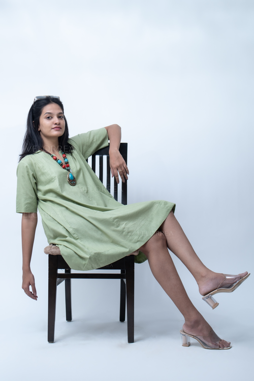 Velorrea Nia pista green dress