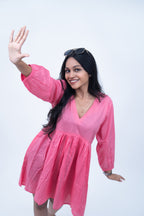 Velorrea Mila peach dress