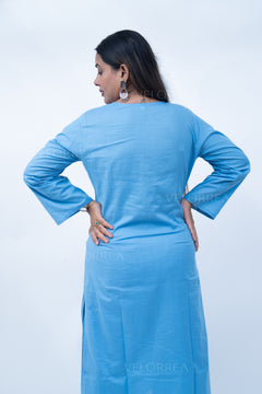Velorrea Cotton Muse blue set