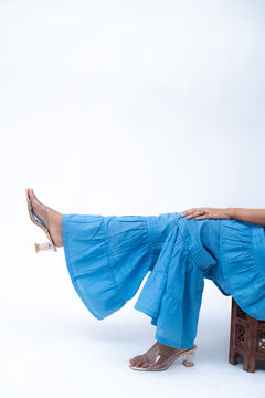Velorrea Twirl blue sharara set