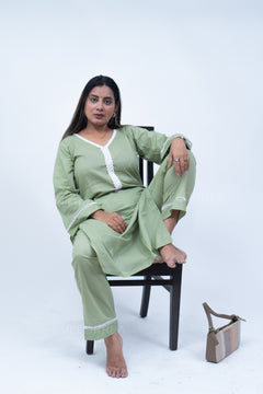 Velorrea Inaya pista green co-ord set